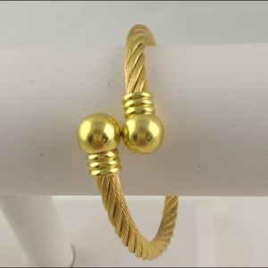 14k Gold Plated Metals Wire Adjustable Bracelet